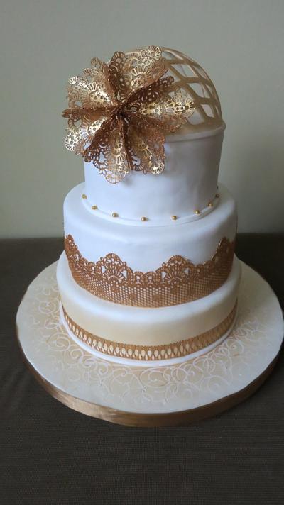 wedding cake - Cake by CAKEDESIGNbyMIRQA