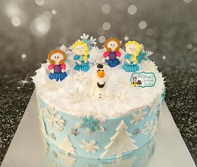 Frozen theme  - Cake by Melting Secrets by Kirti