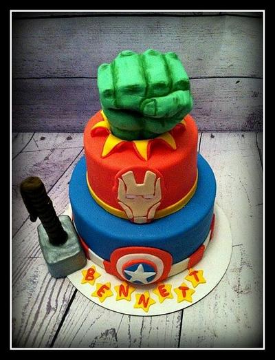 Superhero Birthday Cake - Cake by Angel Rushing