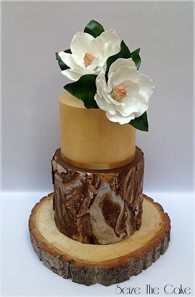 Magnolia Cake - Cake by Seize The Cake
