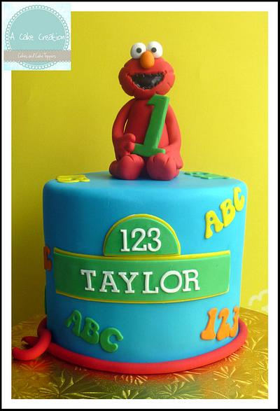 Elmo's ABCs and 123s - Cake by A Cake Creation