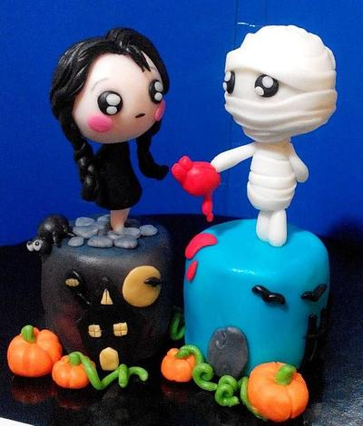 Wednesday Addams in love - Minicakes - Cake by giada