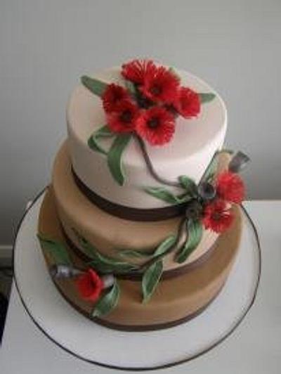 Australian Gumnut Wedding Cake - Cake by Party Cakes by Dorinda Hartwig