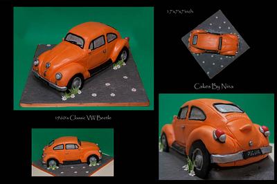 Classic 1960s Beetle - Cake by Cakes by Nina Camberley