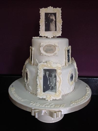 A Diamond anniversary cake  - Cake by Andrias cakes scarborough