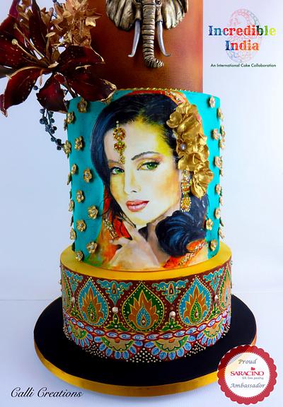 Incredible India Collaboration - Wedding Cake - Cake by Calli Creations
