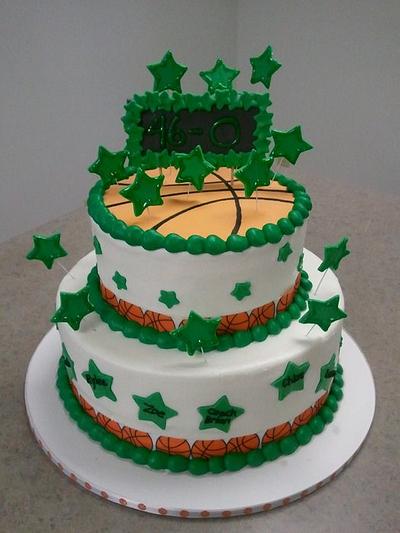 Basketball Celebration - Cake by Kim Dickerson