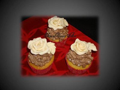 Chocolate Rose Cupcakes - Cake by Slice of Sweet Art