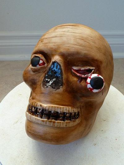 Creepy Head Cake - Cake by JB