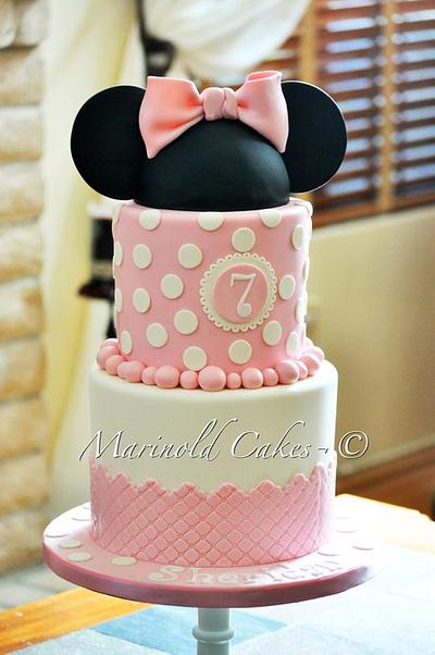 Pink Minnie Mouse Cake - Cake by Mavic Adamos