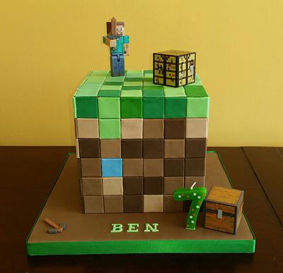 Minecraft  - Cake by Lotties Little Blue Bakery 