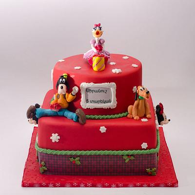 daisy duck, Pluto and Goofy cake - Cake by Rositsa Lipovanska