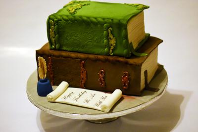 Old books cake - Cake by Boutique Cookies Cakes