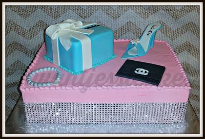 Designer first birthday - Cake by Jessica Chase Avila