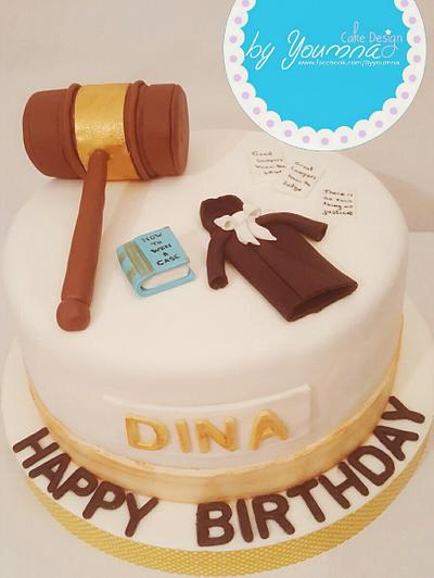 Lawyer graduation cake