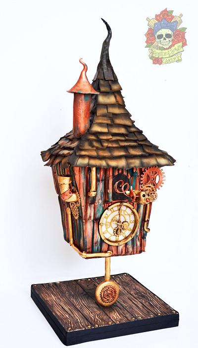 Steampunk cuckoo clock - Cake by Karen Keaney