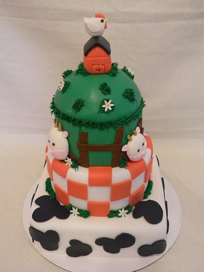Farm Theme Baby Shower Cake - Cake by LadyCakes