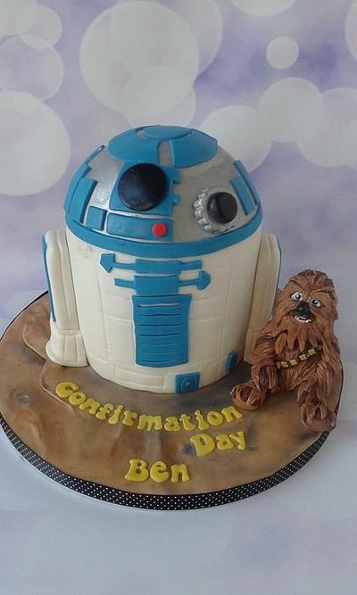 Star Wars confirmation cake - Cake by Jenny Dowd