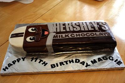Hershey Man birthday Cake - Cake by Michelle