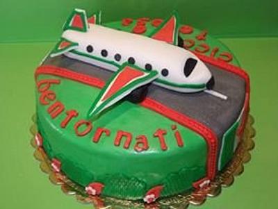Cake plane welcome back to the spouses - Cake by Marilena