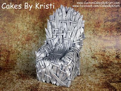 Fondant Game of Thrones Iron Throne - Cake by Cakes By Kristi