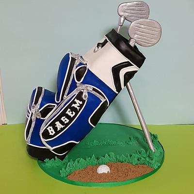 Golf bag cake - Cake by The Custom Piece of Cake