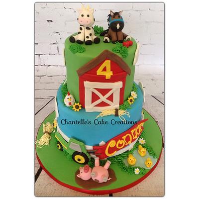 At the farm - Cake by Chantelle's Cake Creations