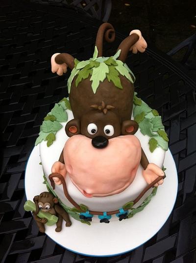 Naughty Monkey Cake - Cake by Josiekins