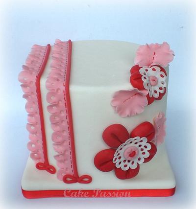 Shabby Lace Cake - Cake by CakePassion