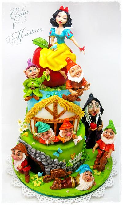 Snow White and the Seven Dwarfs - Cake by Galya's Art 
