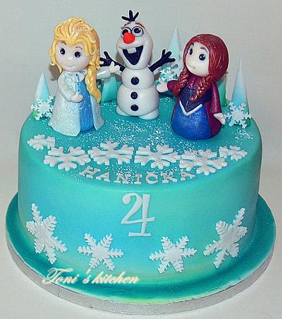 The little Elsa and Anna - Cake by Cakes by Toni