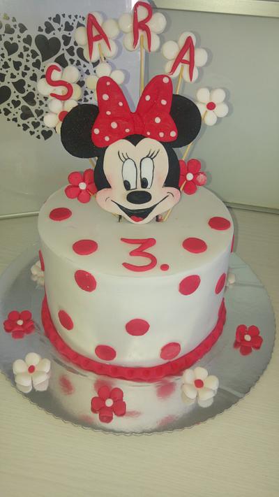 Minnie cake - Cake by Elzacakeland