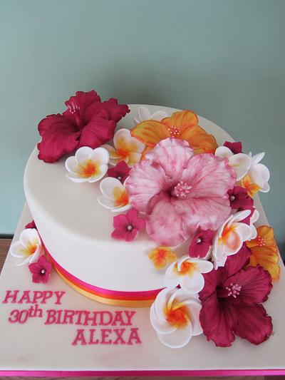 Tropical Birthday Cake - Cake by PatacakesJersey