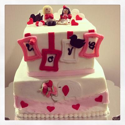 Valentines Day:) - Cake by Charise Viccarone~ The Flour Bouquet Co.