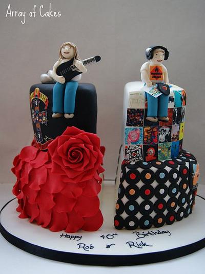 Split Birthday Cake for Twins - Cake by Emma