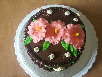 hibiscus  - Cake by Landy's CAKES