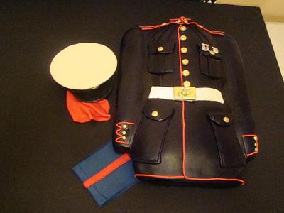 UNITED STATES MARINE CORPS CAKE - Cake by Colormehappy