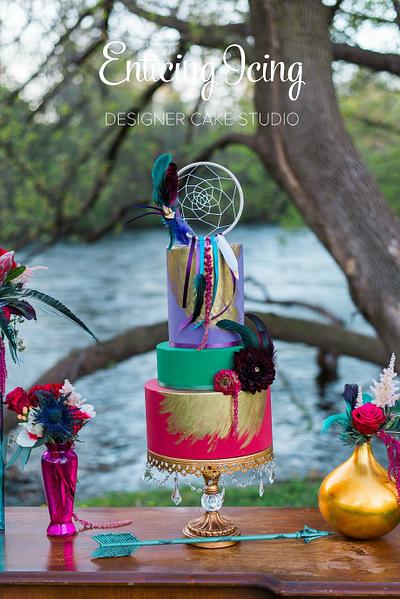 Vibrant Bohemian Cake - Cake by Enticing Icing