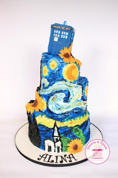 Starry Night Cake - Cake by Sweets and Treats by Christina