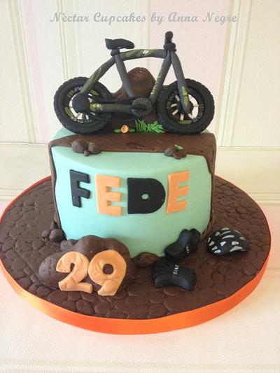 Mountain bike cake - Cake by nectarcupcakes