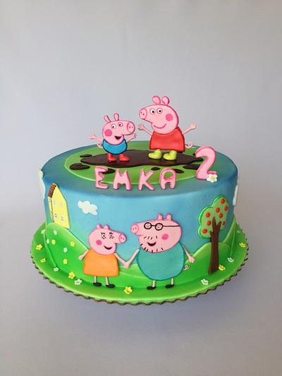 Peppa pig  - Cake by Layla A