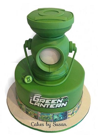 Green lantern grooms cake - Cake by Skmaestas