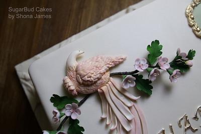 Cherry Blossom and Phoenix  - Cake by SugarBudCakes
