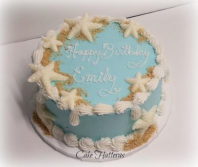 Starfish Birthday Cake  - Cake by Donna Tokazowski- Cake Hatteras, Martinsburg WV