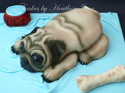 Pug Puppy - Cake by Cakes By Heather Jane