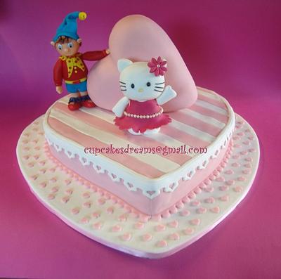 HELLO KITTY & NODDY BIRTHDAY CAKE - Cake by Ana Remígio - CUPCAKES & DREAMS Portugal