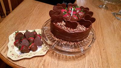 Chocolate Valentine Cake - Cake by cakeboxcakes