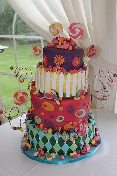 Sweetie / Candy Wedding cake - Cake by Helen Campbell
