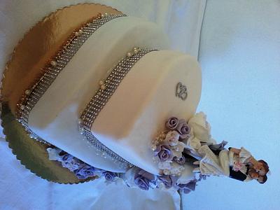 Wedding in purple - Cake by Martina