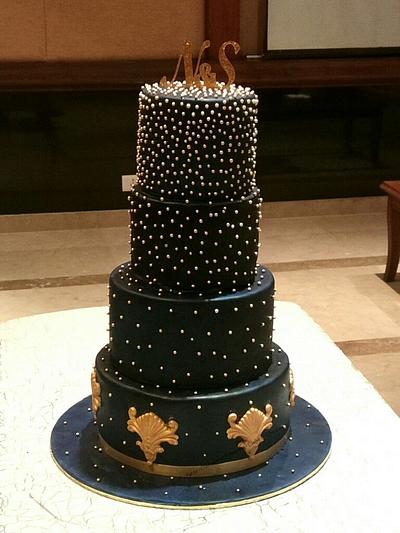 Deep Blue Royal Cake - Cake by Chanda Rozario